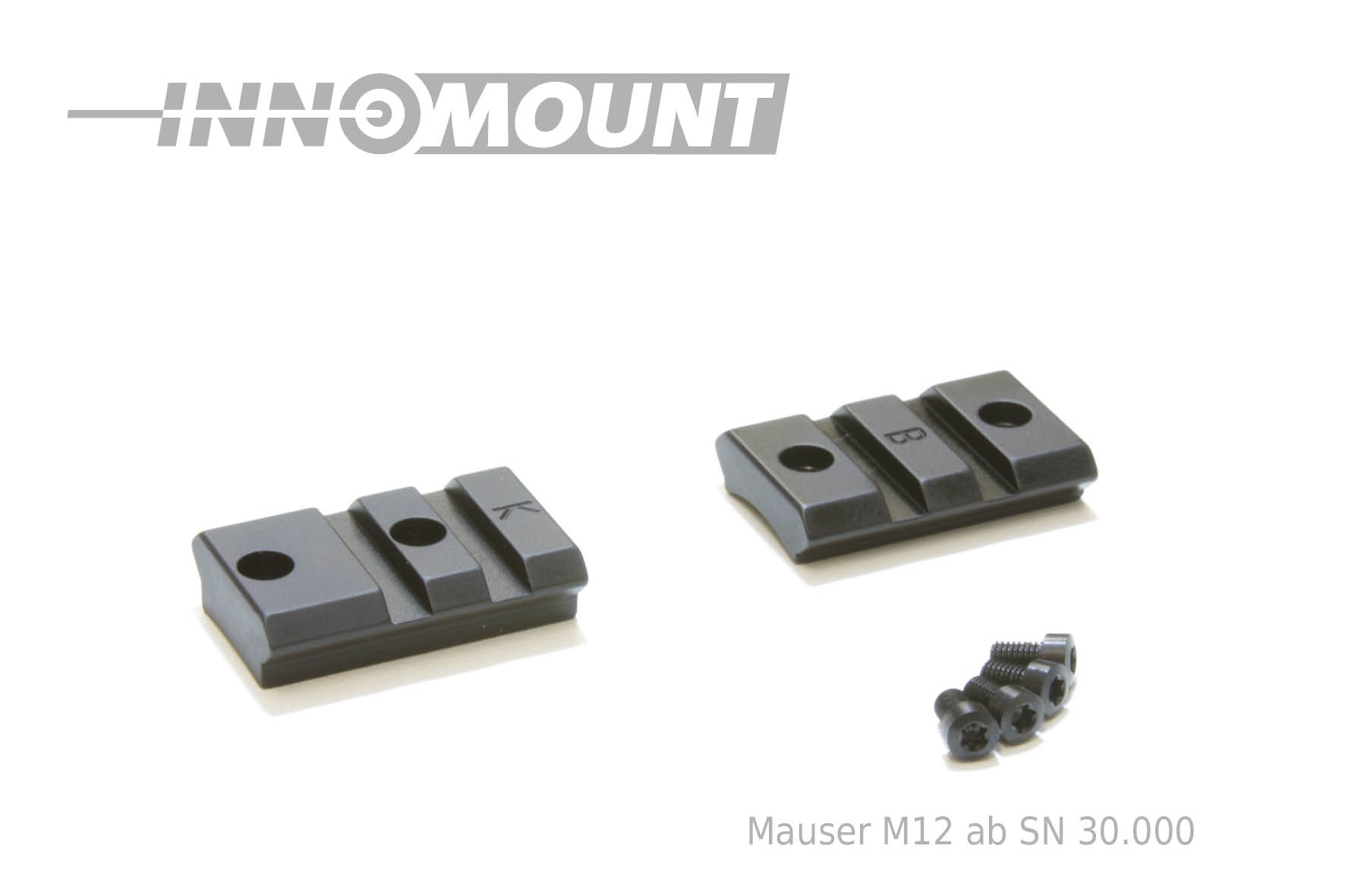 Base - Weaver - Mauser - Mod. M12 ab SN 30.000 B-K UNS 6-48 x 5,2 x 5 - Torx