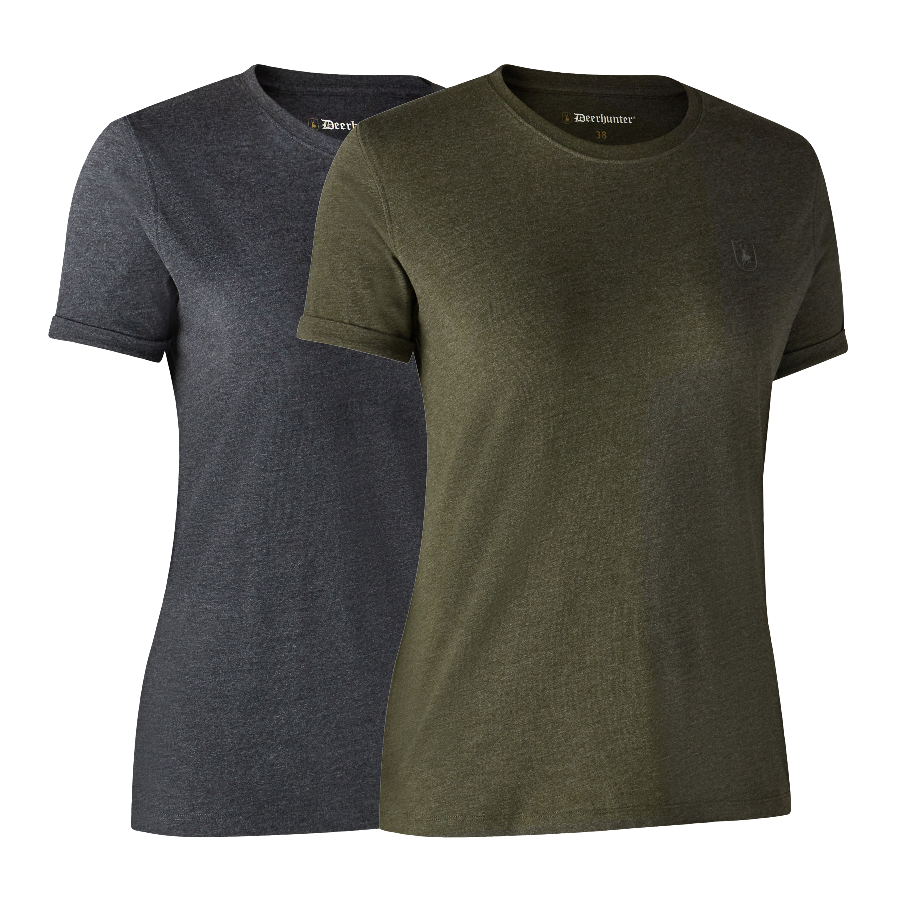 Ladies Basic 2-pack T-shirt