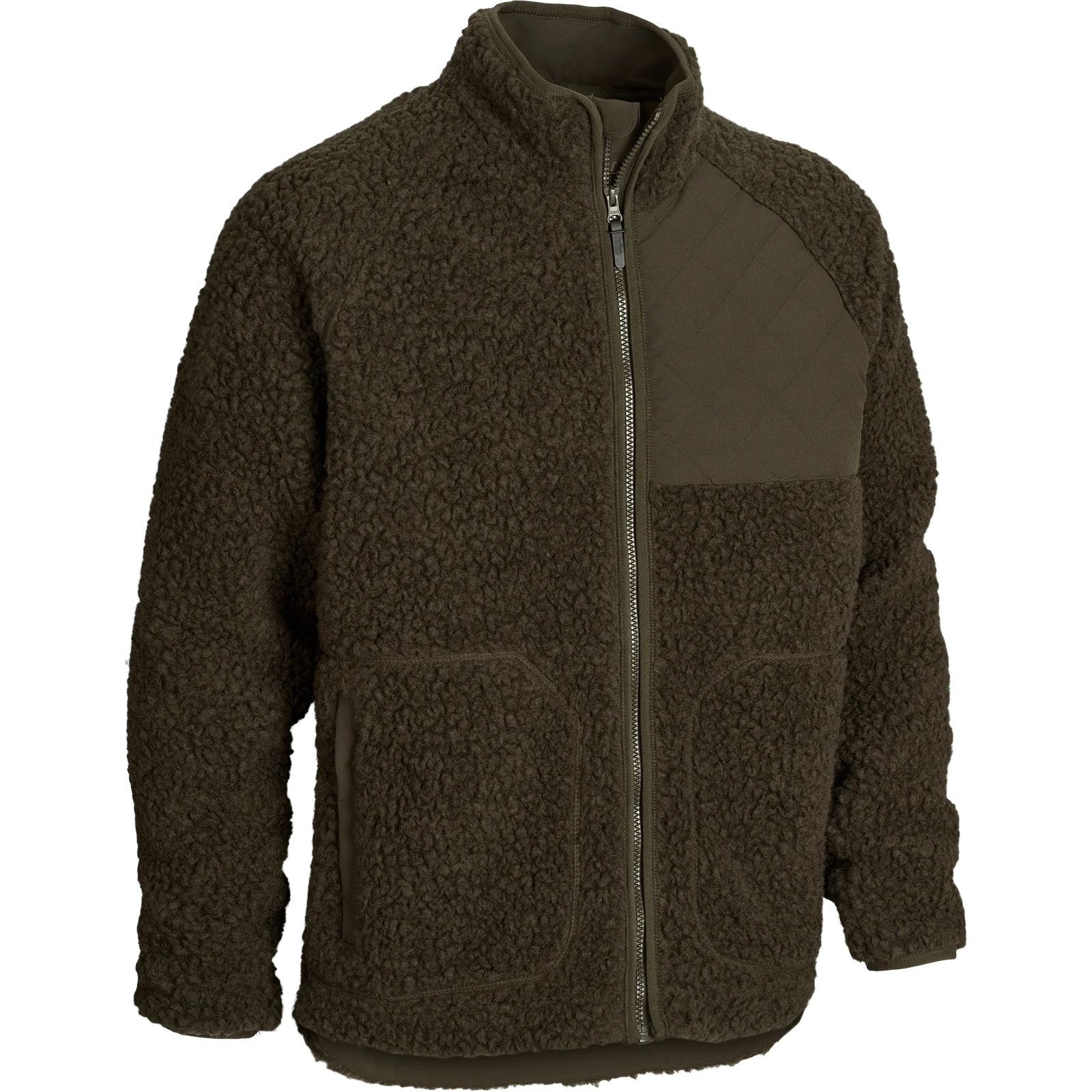 HALFDAN Fleecejacke - Dunkelgrün