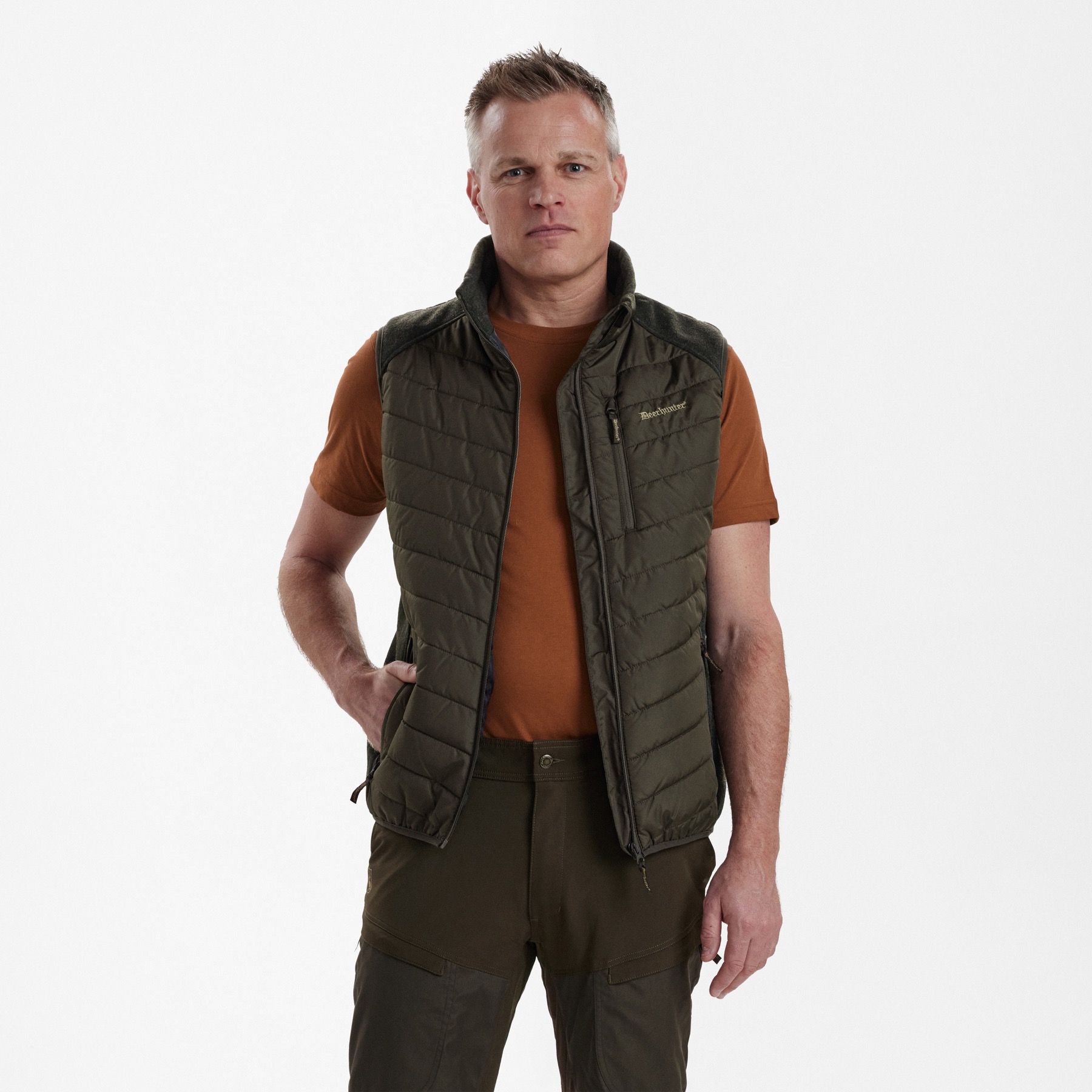 Moor Padded Waistcoat with knit Moor Padded Waistcoat with knit