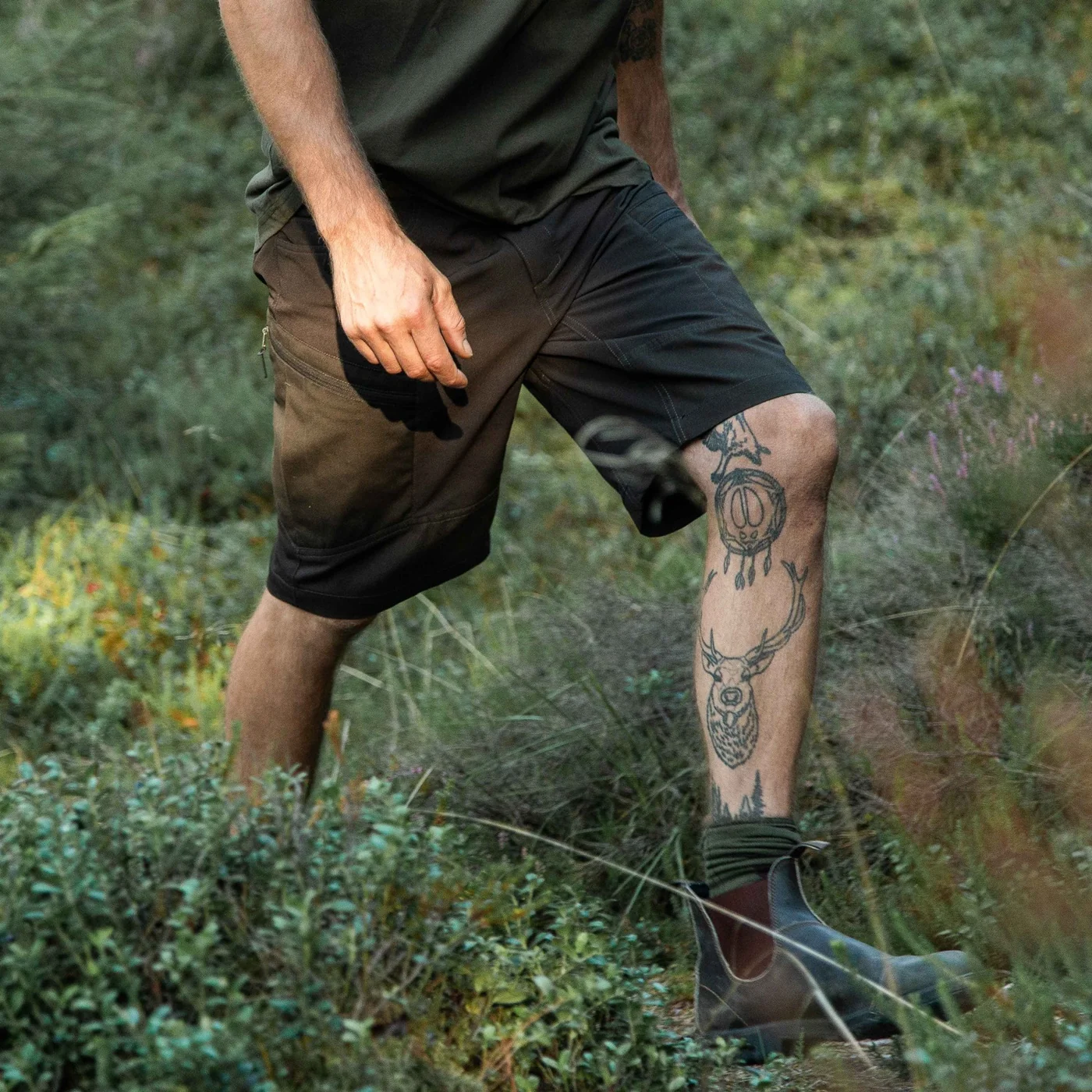 ASGER PRO Outdoor-Shorts - Dunkelgrün