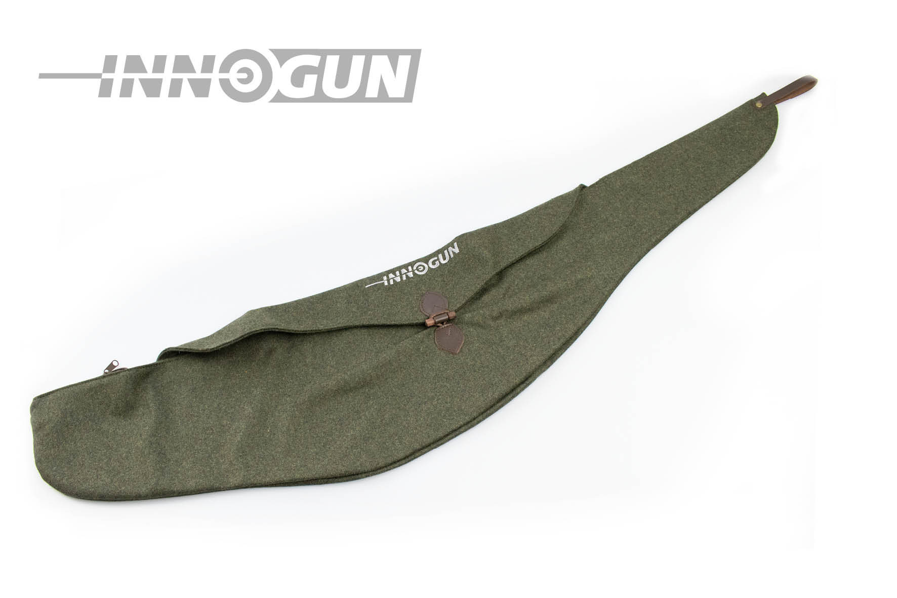 Gun bag for rifle made of green Loden